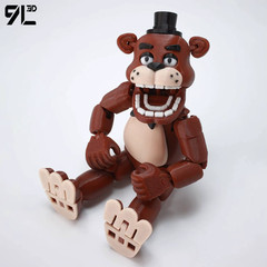 9L3D Printed FNAF Freddy Fazbear’s Pizza Movable Toys Action Figures Motion
