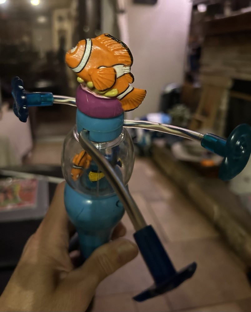 Disney Finding Nemo Spinning Light Up Toy Rare 11” Tested Works
