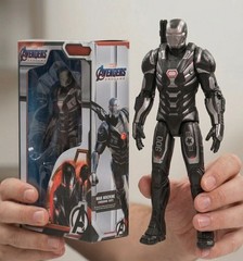 War Machine Action Figure 6 Inch Black Armor PVC Collectible Toy With Box