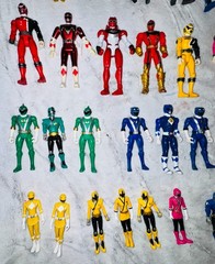 Power Rangers and Vintage Super hero Collection Lot 80+ Figures