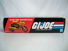 K26i47711 RAM MOTORCYCLE W/ BOX & UNUSED DECALS COMPLETE 1982 VINTAGE HASBRO