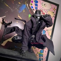1/12 Spider-Man Noir Black Wired Trench Coat For 6″ ML Action Figure Body New