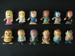 2014 Bulls i Toys The Walking Dead CHIBIS Complete 12 Walkers Mini Figurines Set