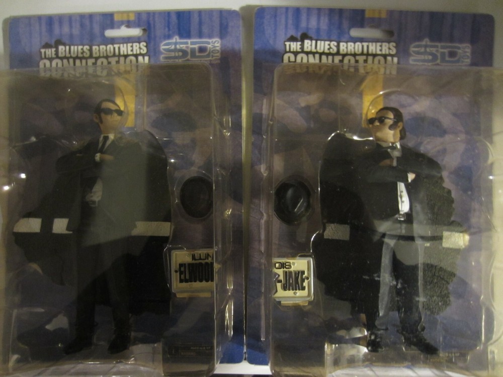 SD Toys Blues Brothers Connection – Jake and Elwood – 7 inch Figures-NEW