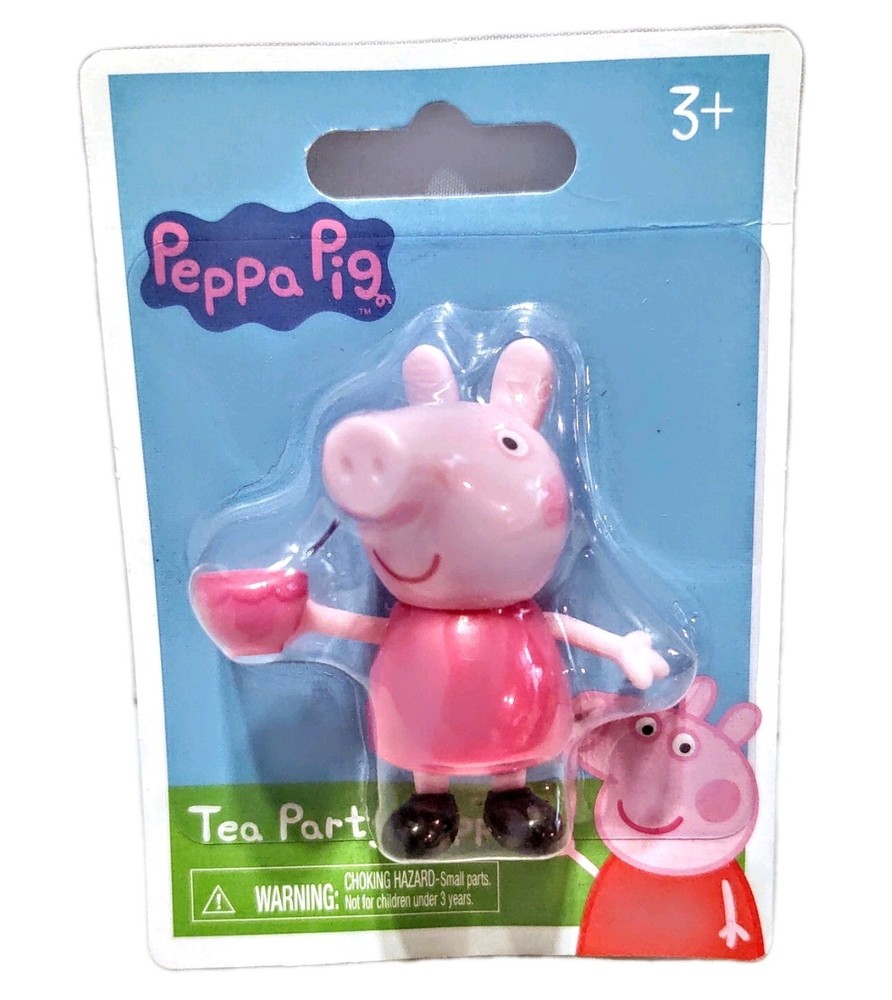 Tea Party Peppa Pig Girl minature action figure figurine birthday cake topper 3+