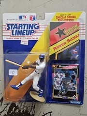 Lot of 9 Starting Lineup Baseball Collectibles with Cards