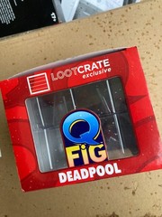 Q-Fig Deadpool Loot Crate Exclusive Figure by QMx 2015 Marvel Open Box