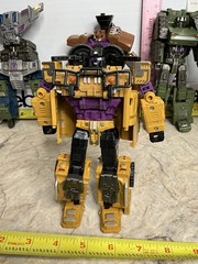 Transforming Toy COMBINER TO ROBOT Warbotron #6 TRANSFORMER Semi Truck Yellow