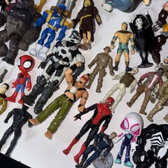 Lot of 44 Mixed Vintage & Modern Action Figures and Toys – Collectibles – As-Is