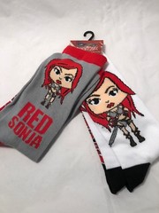 Red Sonja – 2 Pair Of Crew Socks – New