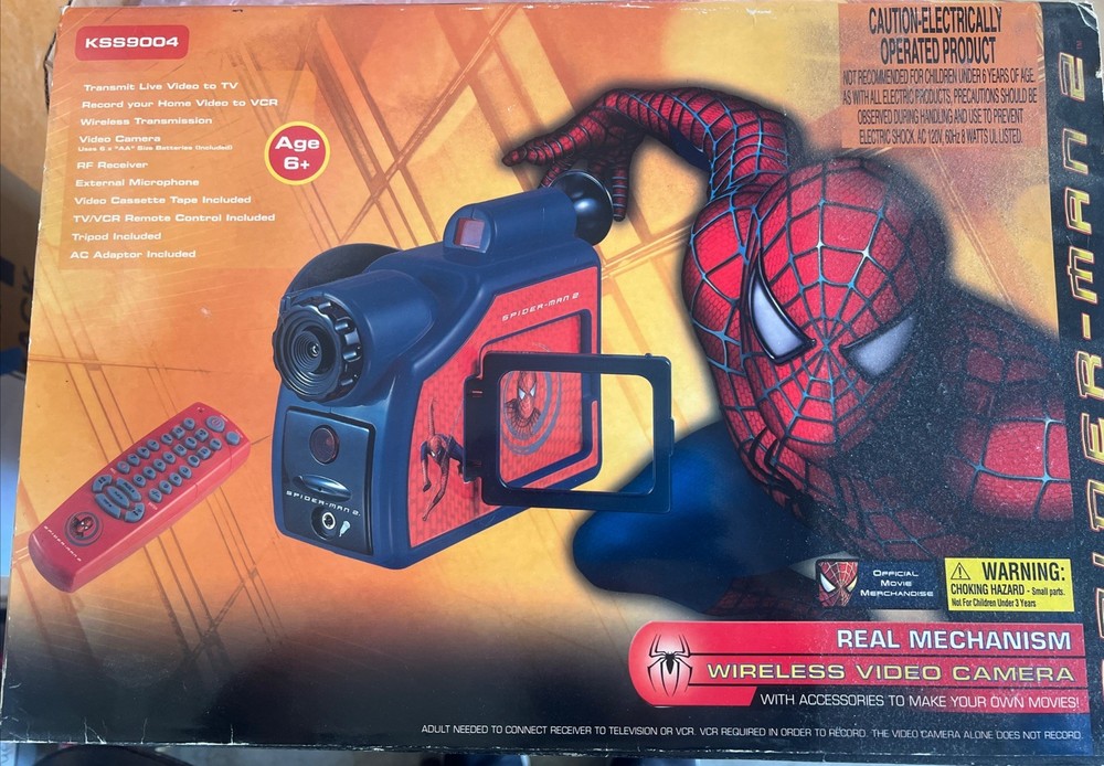SPIDER-MAN 2 REAL MECHANISM WIRELESS VIDEO CAMERA