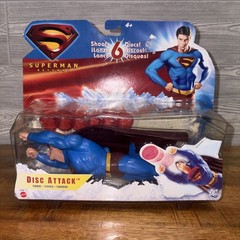DC Comics DISC ATTACK FIGURE Man of Steel Superman Returns MIB 2006 Mattel