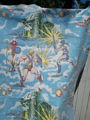 Masters Of The Universe Vintage Throw Blanket Mattel MOTU USA 88” X 63” Inches