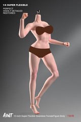 ANT T307 1/6th Female Fitness Model Action Figure Body 12in Muscle Bust Soldier