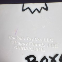 Bonkers Toy Co. LLC Boxy Cat Figurine Set Plastic Metal Yellow White Pink Silver