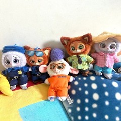 Zootopia Cute Nick Judy Action Figure Plush Vinyl Doll Anime Figures Cartoon