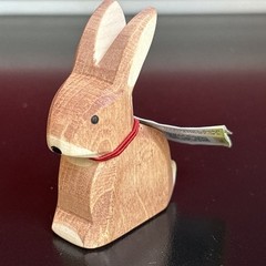 Ostheimer Toys, Wooden Folk Art from Germany, Rabbit – sitting, NwT, Waldorf, 2″