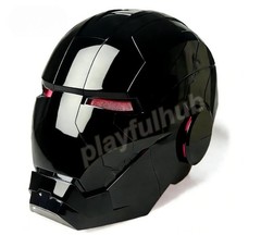 Autoking Iron Man Mk5 Black 1:1 Helmet Wearable Voice-control Mask Cosplay Gift