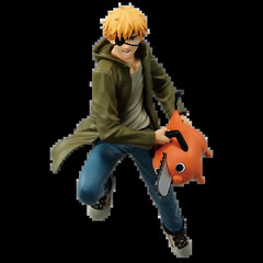 Genuine VIBRATION STARS Chainsaw Man Pochita POWER Denji Anime Action Figures M