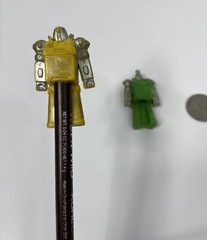 Vintage Robot Pencil Topper Eraser Hong Kong Rubber Warrior Figure