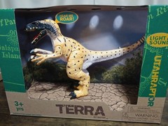 Lot of 4 LARGE Electronic Dinosaurs By Battat LIGHT & SOUND Terra 3+Years NEW