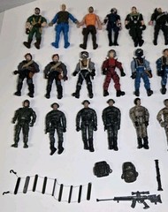 33 Vintage Lanard The Corps, Chap Mei. GI Joe Action Figures w/Parts (Read)