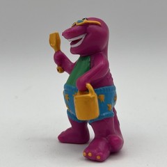 90s 1993 Sun Beach Barney Shovel Pail Swimsuit 2.5″ PVC Action Figure Dinosaur
