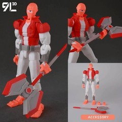 3D Printed Invincible Superhero Action Figures with Articulatable Limbs
