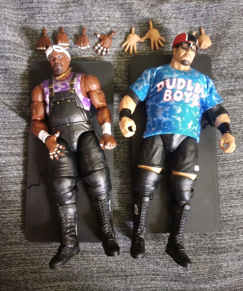 WWE Elite From The Vault Dudley Boyz Figure Lot ECW WWF WCW D-Von & Buh Buh Ray