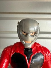 Action Figure Red Black Suit Silver Helmet Blue Gloves Plastic