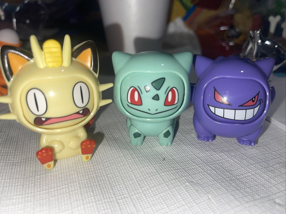 Pokemon Changing Faces Figure Series Vol. 02 LDCX 2-Inch Mini-Figure Lot Of 3