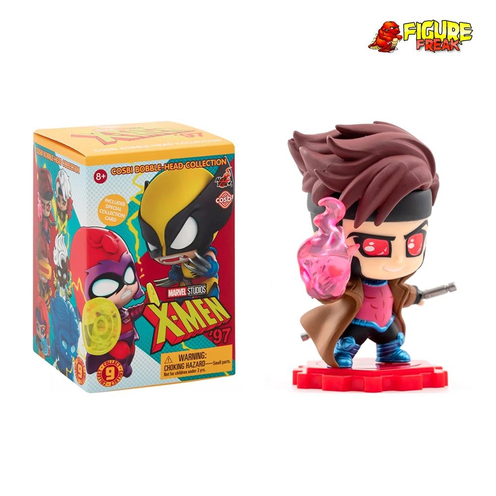 Hot Toys Cosbi X-Men ’97 Marvel Animated Gambit Bobble-Head & Collector Card