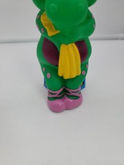 Vintage 1992 Barney Dino Baby Bop 7″ Plastic Piggy Coin Bank Lyons Group