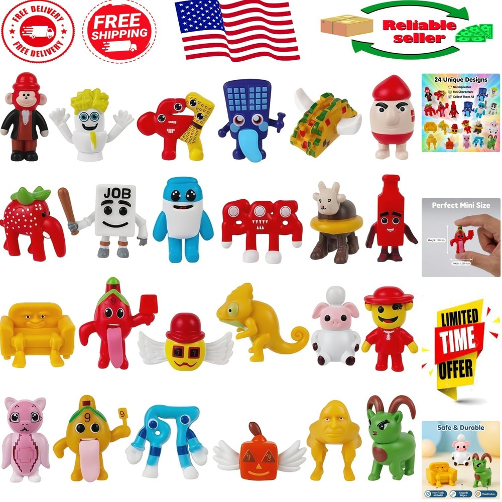 24PCS Brainrot Action Figures – Fun Valentine’s Day Gifts for Kids & Collectors