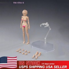 USA 86TOYS 1/12 Female Action Figure Body 6in Suntan Skin Body Big Breast Model