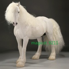 Shire Horse Resin 1/6 Figure Animal Model Handicraft Ornaments Decor Toys Gift