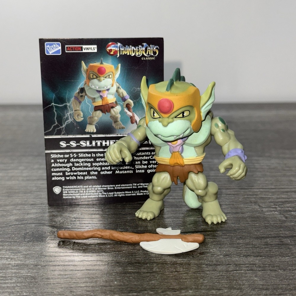 Loyal Subjects Thundercats S-S-Slithe Action Vinyls Figure Weapon Card