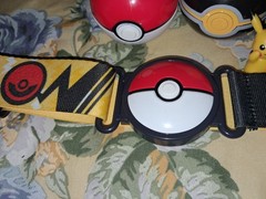 LOT OF (2) Pokemon Pikachu Clip N Go Pokeballs – Yellow/Black 2018 Nintendo