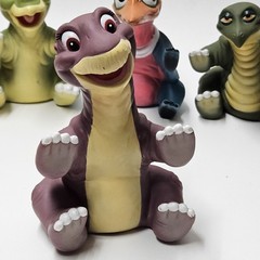 1988 Land Before Time Pizza Hut Hand Puppets Complete Set of 6 VTG Amblin Figure
