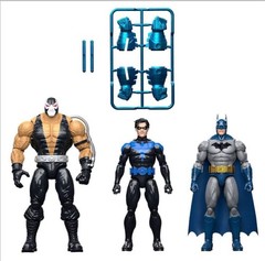 Mattel DC Premier Batman & Nightwing vs Bane 3-Pack Action Figures Amazon Excl