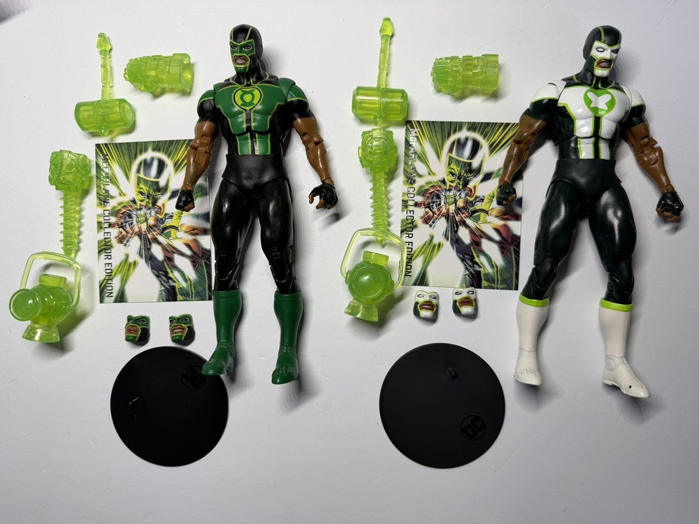 McFarlane Toys DC Multiverse Green Lantern (Simon Baz) Platinum and regular