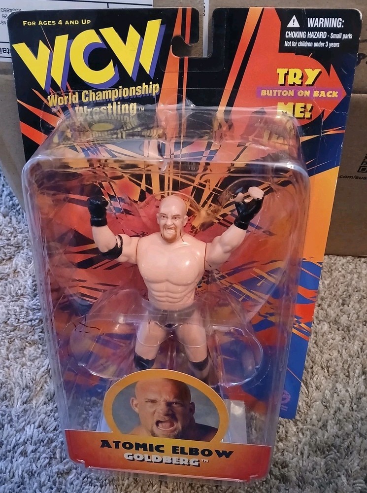 WCW ATOMIC ELBOW GOLDBERG Heels figure Original San Francisco Toymakers Bill