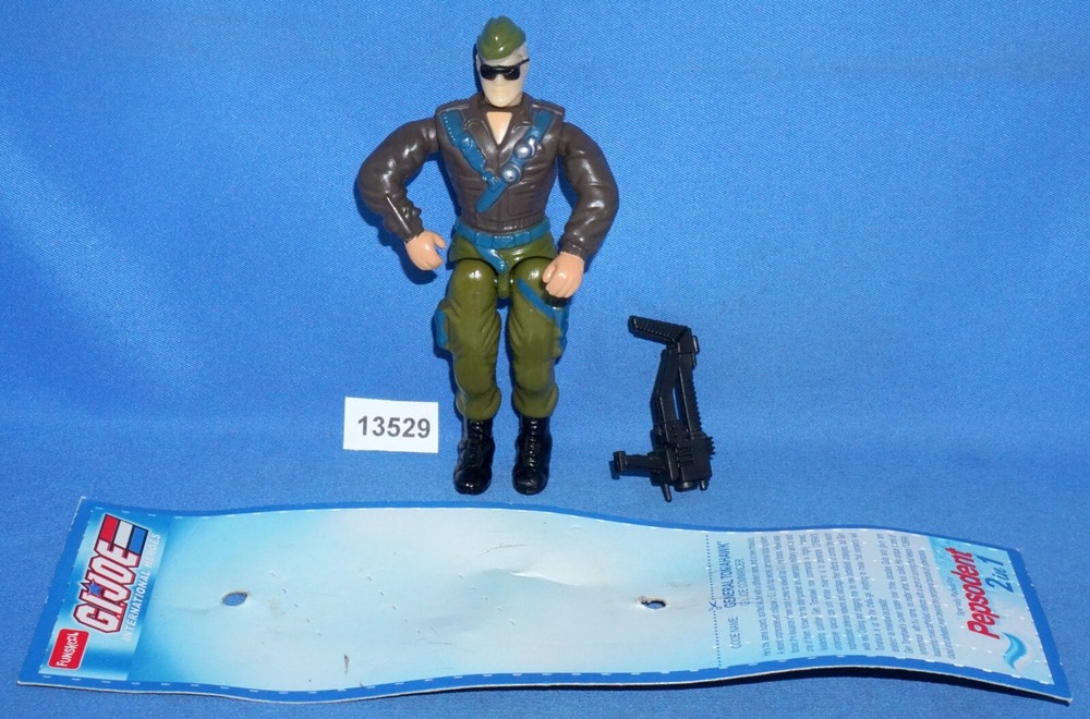 G.I. Joe 2003 GENERAL TOMAHAWK w/WEAPON & CARD FUNSKOOL India RARE 3.75″ Figure