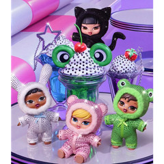 MGA Bratz Bratziez Bling Seriez Shiny Clothes Keychain Doll Charm Gift New