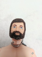 Vintage Hasbro GI Joe Adventure Team Hair Flocked Beard Action Figure 12″