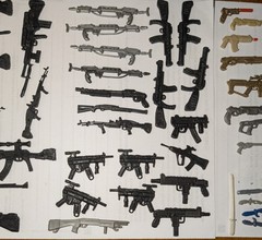 Vintage Mixed Lot GI Joe Army Action Hero Weapons Guns & Knives 50+ Pieces