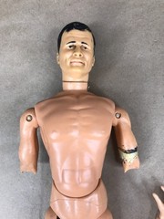 Vintage 1966 Ideal Captain Action Figure With GI Joe Accessories & Box, AS-IS
