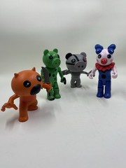 Roblox Piggy Figures – Foxy Robbie Dinopiggy Clowny 2.75” – 3.5” Toys