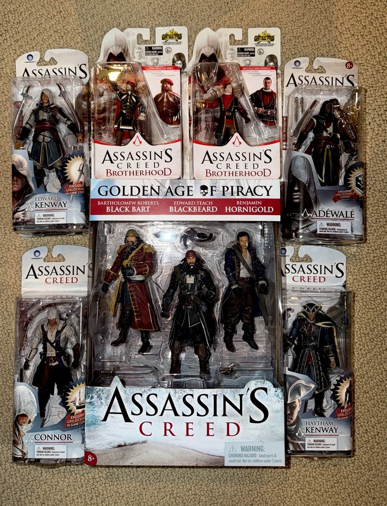 Assassin’s Creed Action Figure Lot Mcfarlane Golden Age of Piracy Connor Kenway