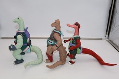 SUPER RARE – BRAZIL DINOSAUCERS – SET OF ALL (5) – GLASSLITE – DINOSAUR FIGURES